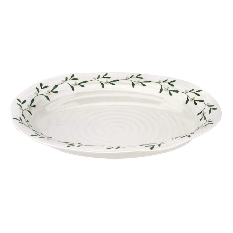 Sophie Conran Garland Oval Platter 14.75 inch (Amor, Mistletoe)
