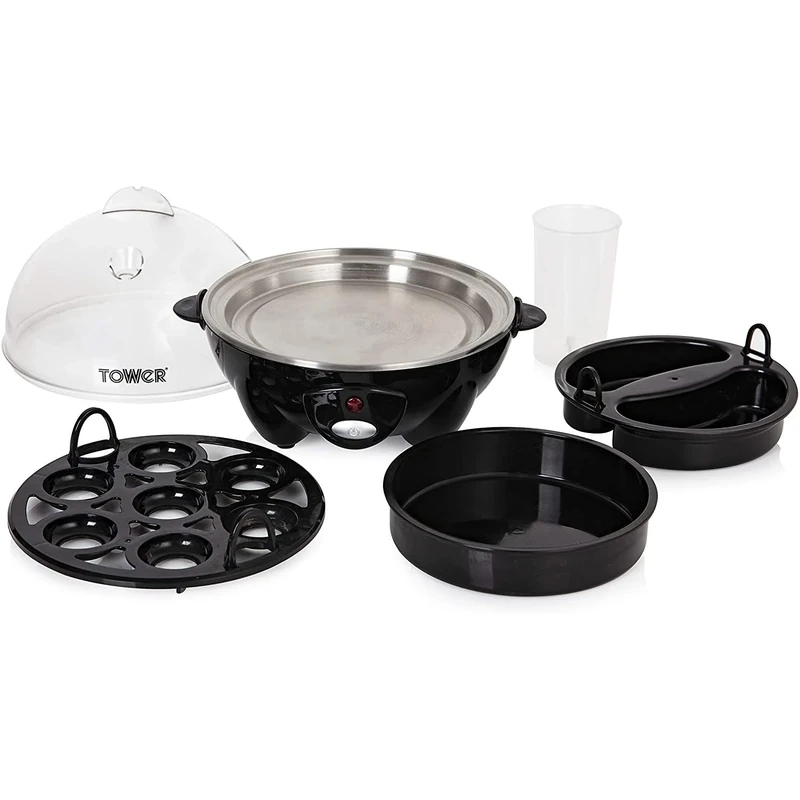 Tower T19023 360W Multi-Function Egg Cooker - Poach, Omelette & Boil