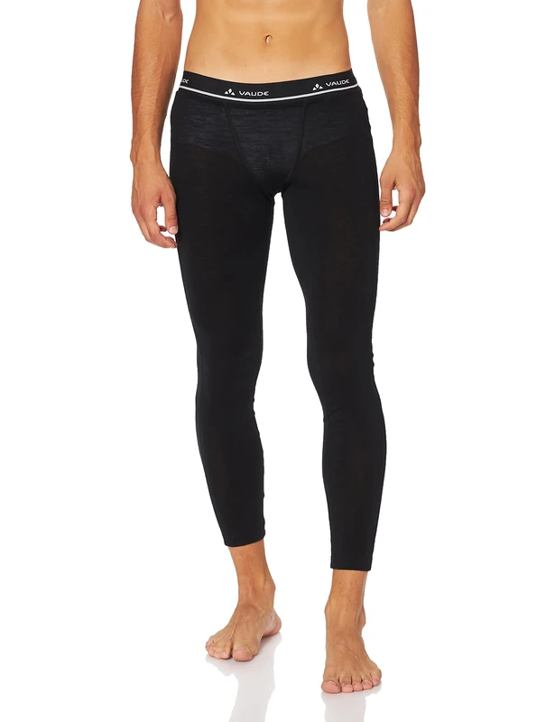 VAUDE Base Men's Tights, Men, 412241000000, black uni, 46 (EU) - Image 1