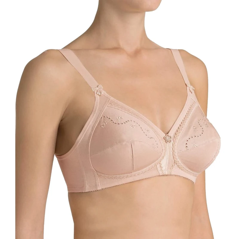 Triumph Women's Doreen + Cotton 01 N Wireless Bra Not Applicable, Beige (Skin 0026), 44F (Manufacturer Size: 100F)