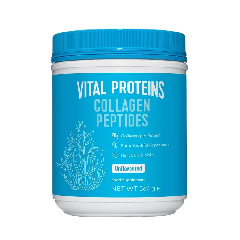 Vital Proteins Collagen Peptides Powder Supplement (Type I, III) - Hydrolyzed Collagen - Non-GMO - 20g per Serving - Unflavored 567g Canister, 1-Pack