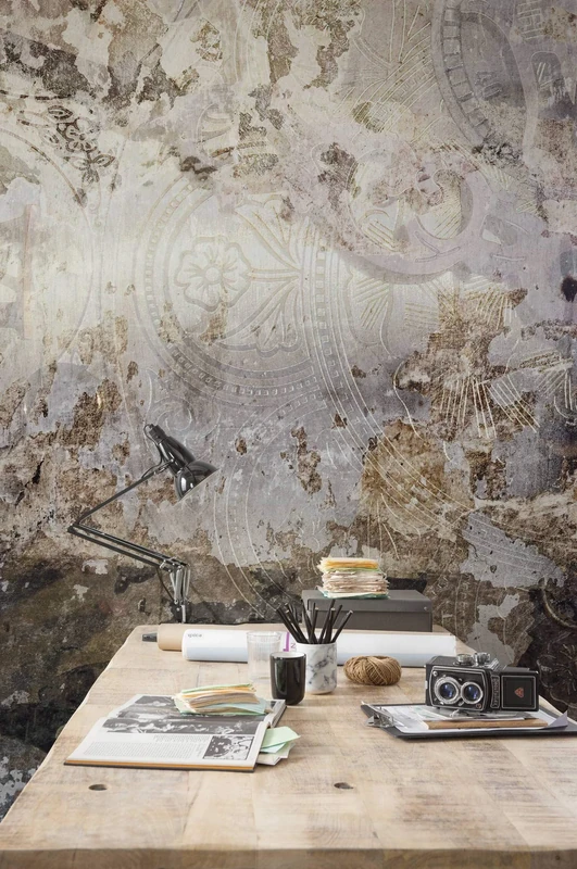 Komar Time Non-Woven Photo Wallpaper 300 x 250 cm (W x H), Bedroom, Living Room, Hallway, Decoration, Wall Decoration