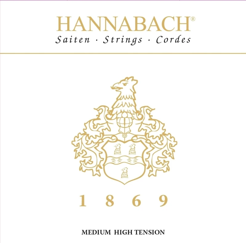 Hannabach 1869MHT Klassikgitarre-Saite Serie 1869 Gold/Carbon