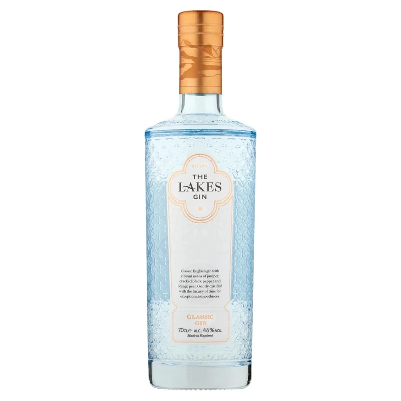The Lakes Gin - Classic English Dry Gin from The Lakes Distillery (70 cl, 46% ABV)