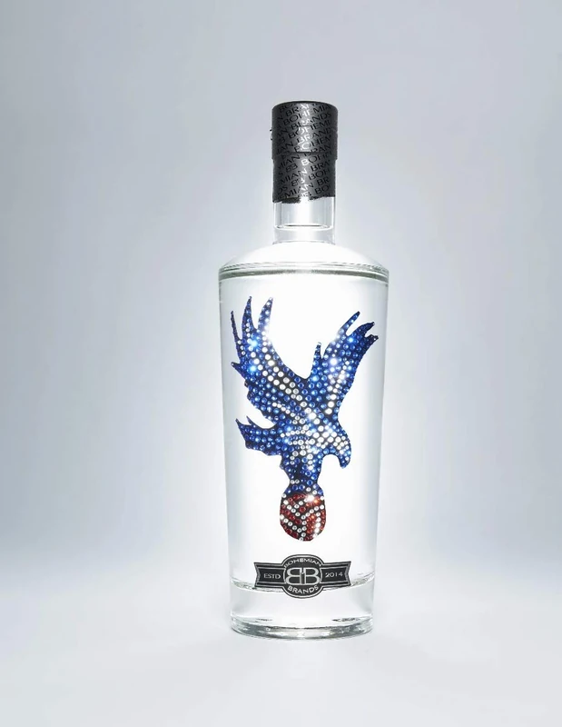 Crystal Palace Gifts for Men & Women, Official Crystal Palace FC Crystal Edition Birthday Vodka for Eagles Football Fans, Premium Alcohol by Bohemian Brands, 150 cl