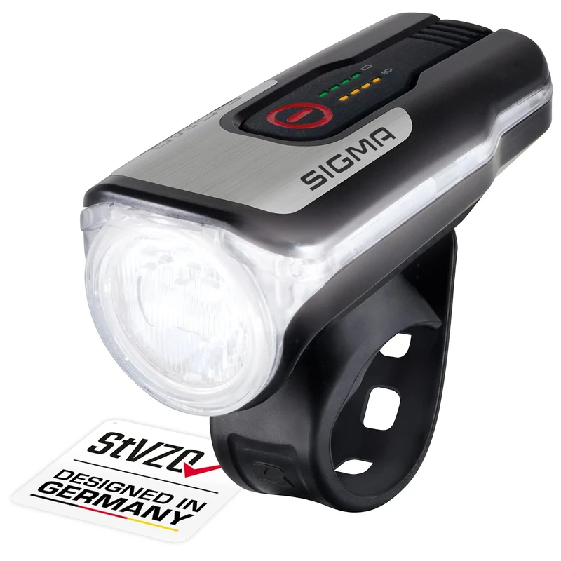 SIGMA SPORT Aura 80, LED Bike Light, 80 Lux, StVZO-Approved, Battery-Powered Front Light