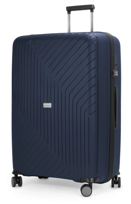 HAUPTSTADTKOFFER - TXL - Lightweight Luggage Hard-Side Trolley, Polypropylene, 76 cm, 118 L, TSA, Darkblue
