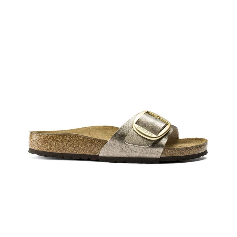 Birkenstock 1016237 Madrid Big Buckle graceful taupe, Birko Flor Women Taupe UK 7