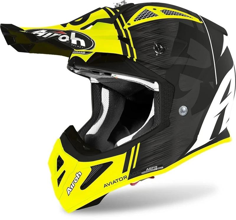 Airoh HELMET AVIATOR ACE KYBON YELLOW MATT L