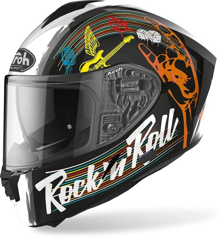 Airoh HELMET SPARK ROCK'N'ROLL BLACK GLOSS L