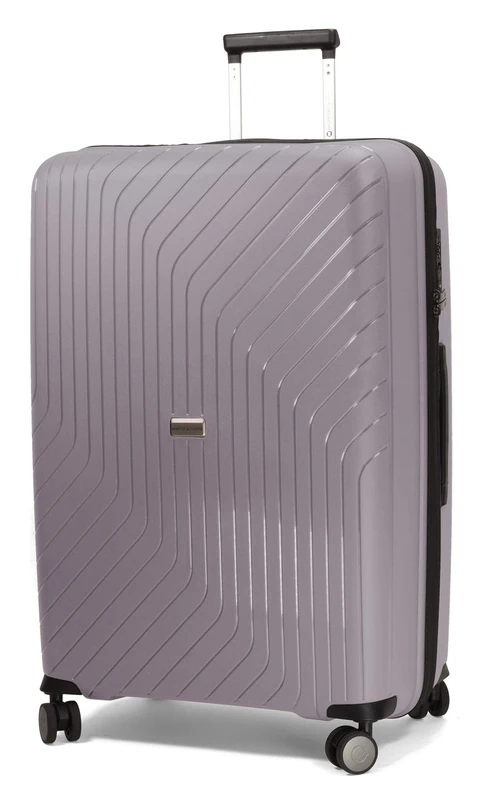 HAUPTSTADTKOFFER - TXL - Lightweight Luggage Hard-Side Trolley, Polypropylene, 76 cm, 118 L, TSA, Vintage Silver