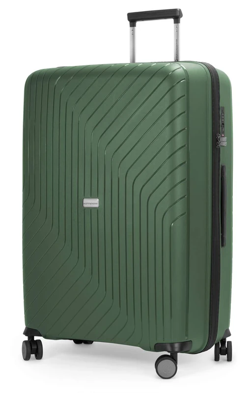 Hauptstadtkoffer - TXL - Lightweight Luggage Hard-Side Trolley, Polypropylene, 76 cm, 118 L, TSA, Dark Green