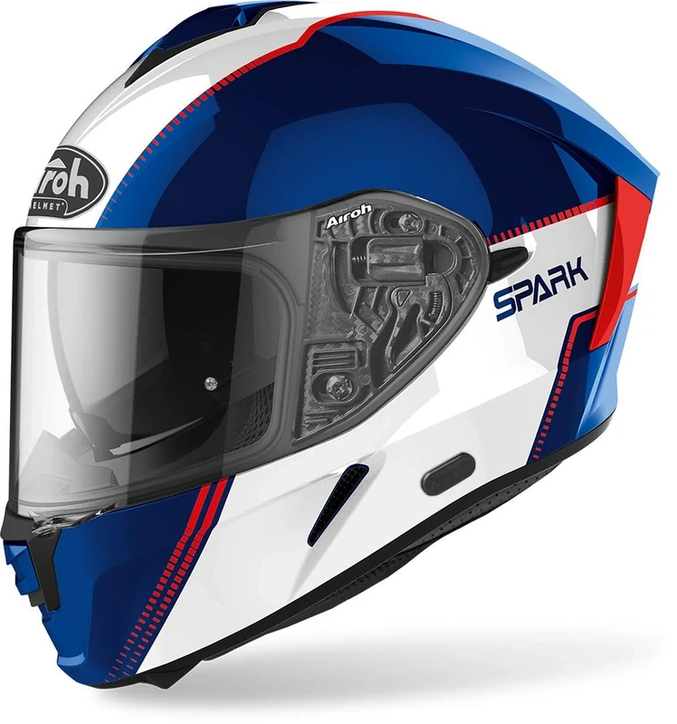 Airoh HELMET SPARK FLOW BLUE/RED GLOSS L