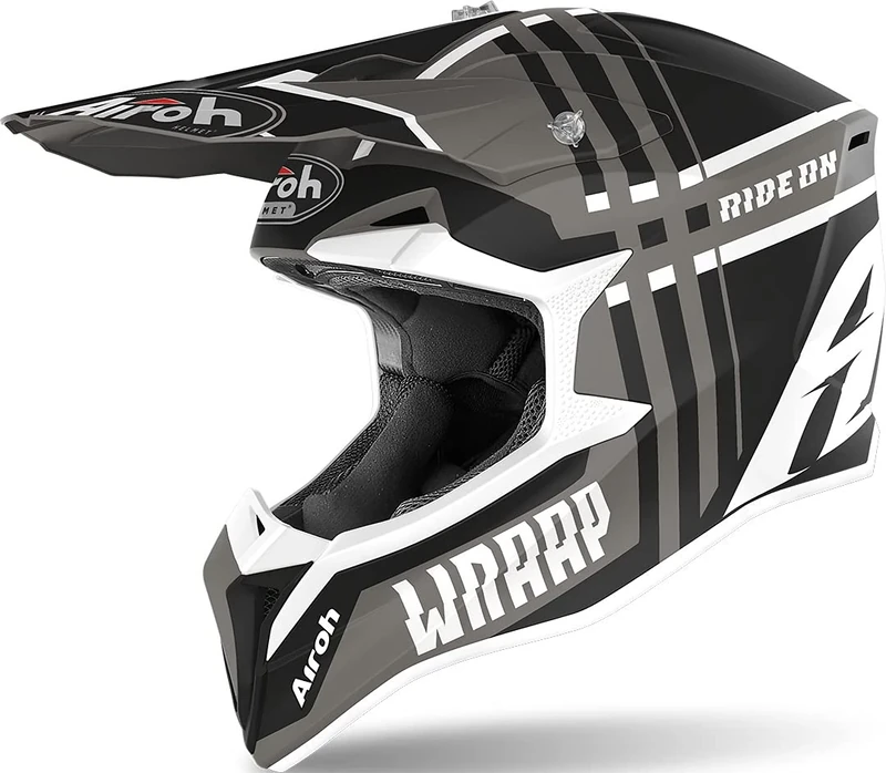 Airoh HELMET WRAAP BROKEN ANTHRACITE MATT L