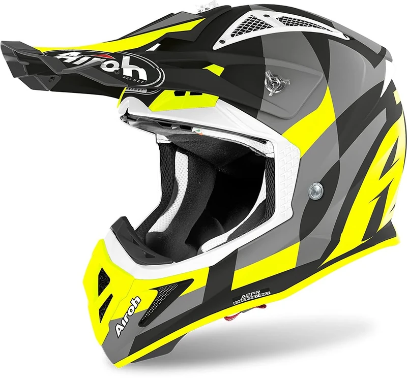 Airoh HELMET AVIATOR ACE TRICK YELLOW MATT S