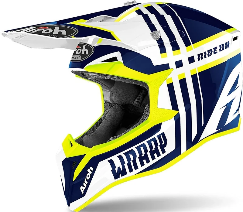 Airoh HELMET WRAAP BROKEN BLUE GLOSS L