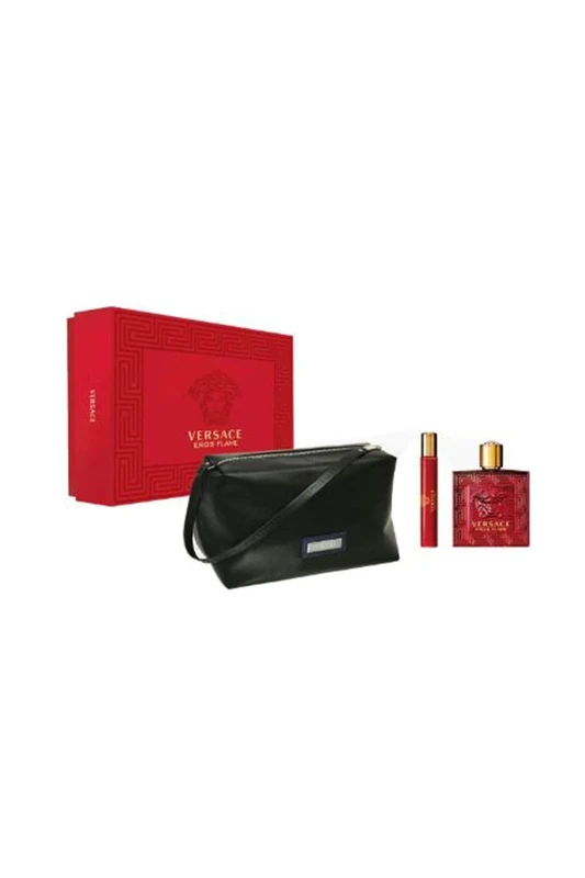Versace Men'S Perfume Set Eros Flame Edp (3 Pieces)