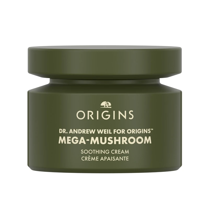 Origins Mega-Mushroom Soothing Cream | Visibly Soothes Skin | With Reishi Mushroom, 50 ml