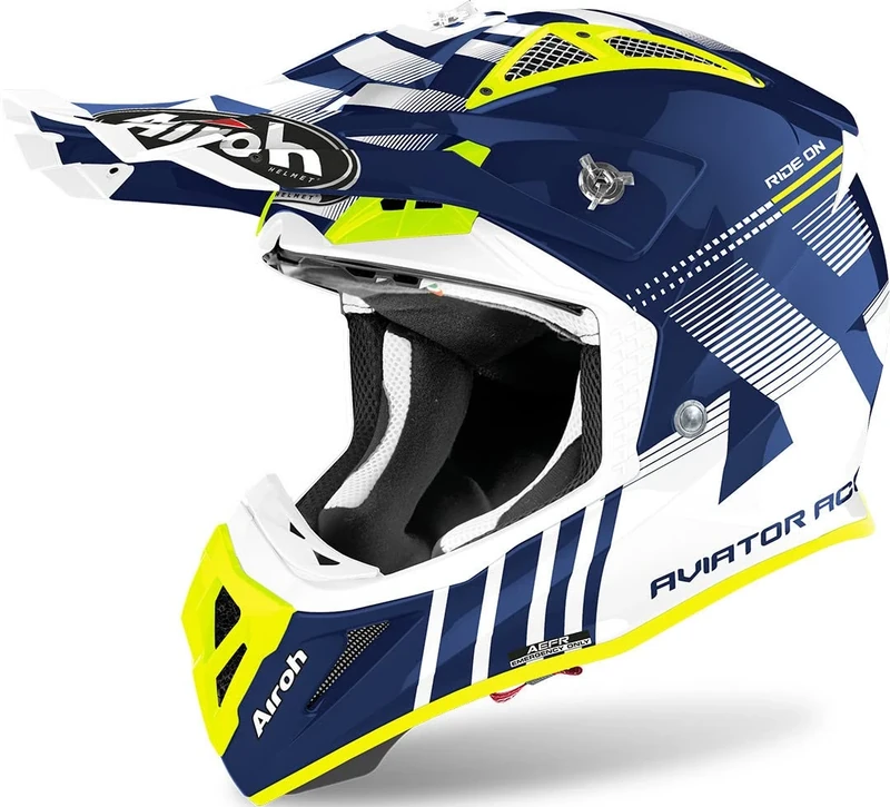 Airoh HELMET AVIATOR ACE NEMESI BLUE GLOSS XL