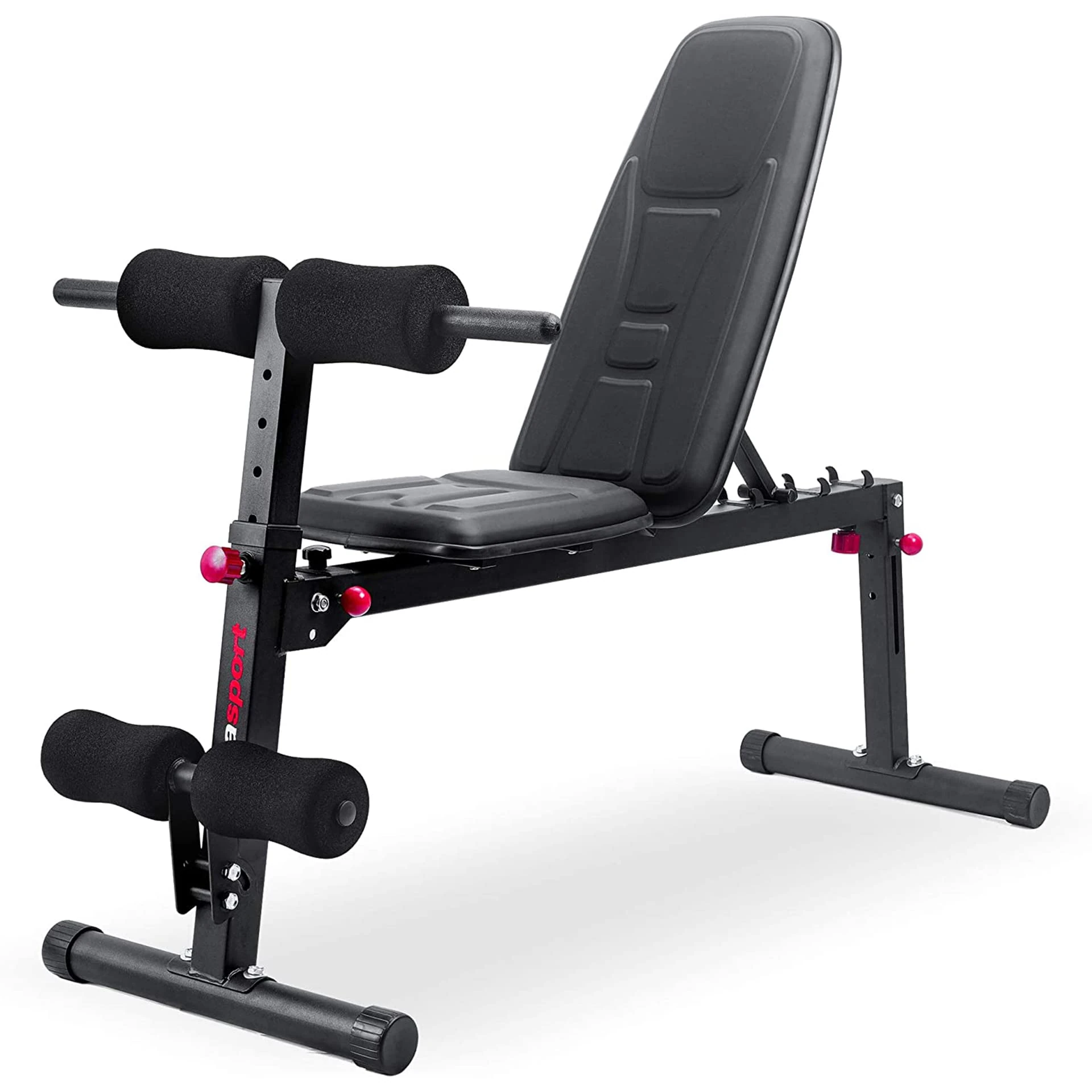 Ultrasport TR-5 Pro Compact weight bench, professional weight and multifunctional sports equipment for home use, suitable as curl bench, etc., fitness device with comfortable padding