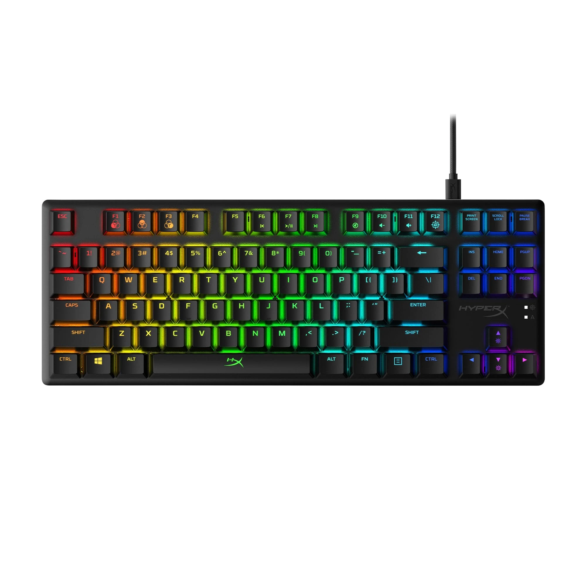 HyperX Alloy Origins Core – RGB Gaming Mechanical Keyboard, Tenkeyless, HyperX Red switches (US layout)