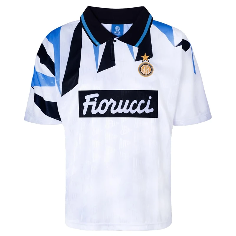 Score Draw Internazionale 1992 Away Shirt White/Black X-Large Polyester