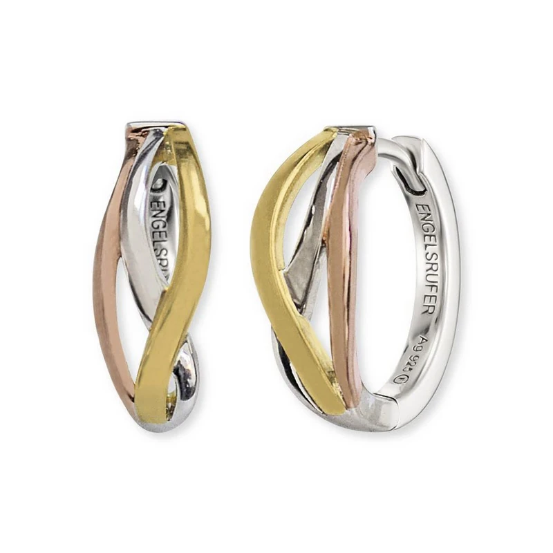 Angel Whisperer Paradise Hoop Earrings | 925 Sterling Silver • Elegant Minimalist Look • Ø 1.7cm