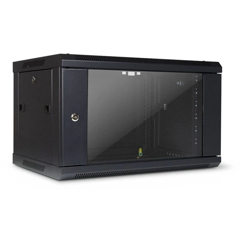 INTER-TECH SMA-6406 Wall Housing 6 HE 450 mm Deep Total Load up to 30 kg Complies with IP20 Protection Class Lockable - Unmounted