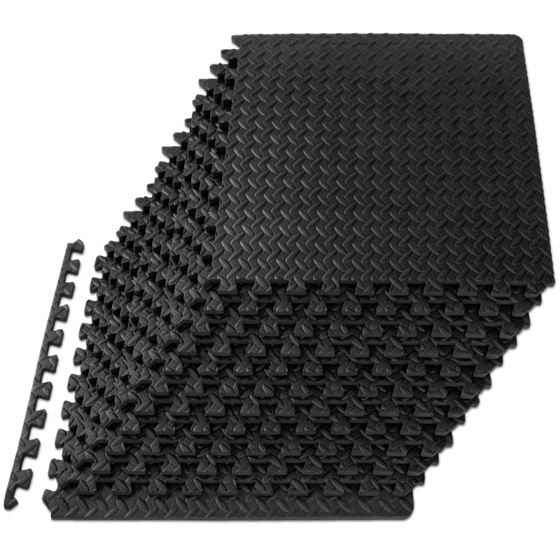 ProsourceFit 1/2 inch EVA Interlocking Foam Floor Tiles - 48 Sq Ft