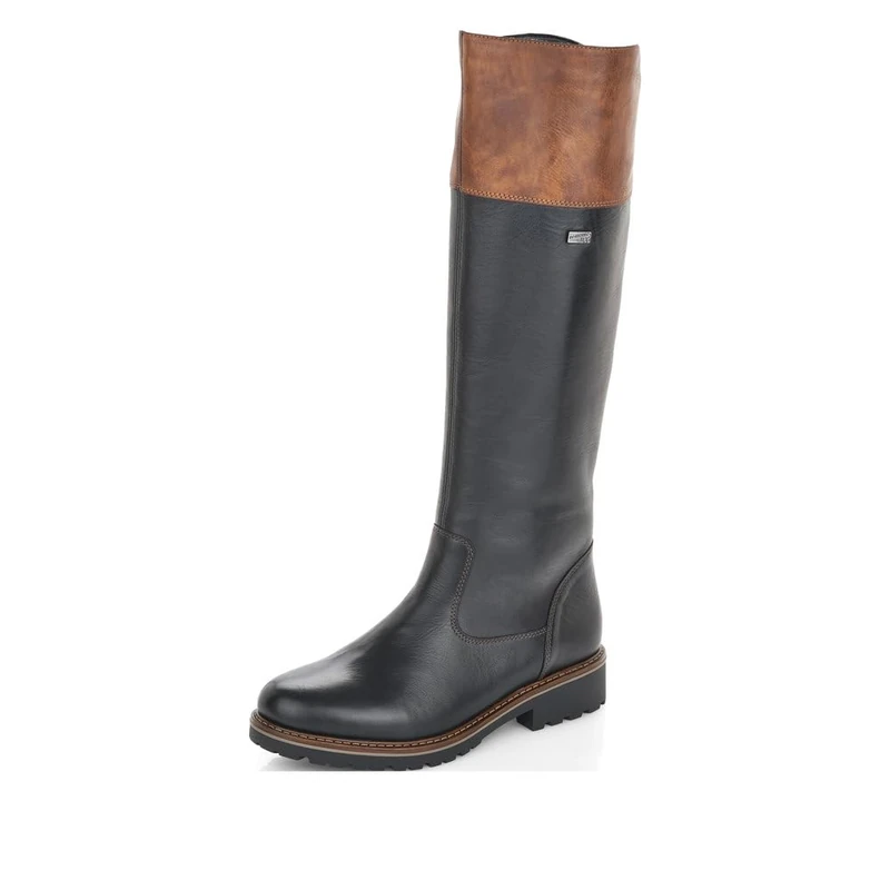 Remonte Women Boots R6581, Ladies Winter Boots,Removable Insole,Water Repellent,remonteTEX,Winter Boots,lace-up Boots,Lined,Schwarz Kombi,36 EU / 3.5 UK