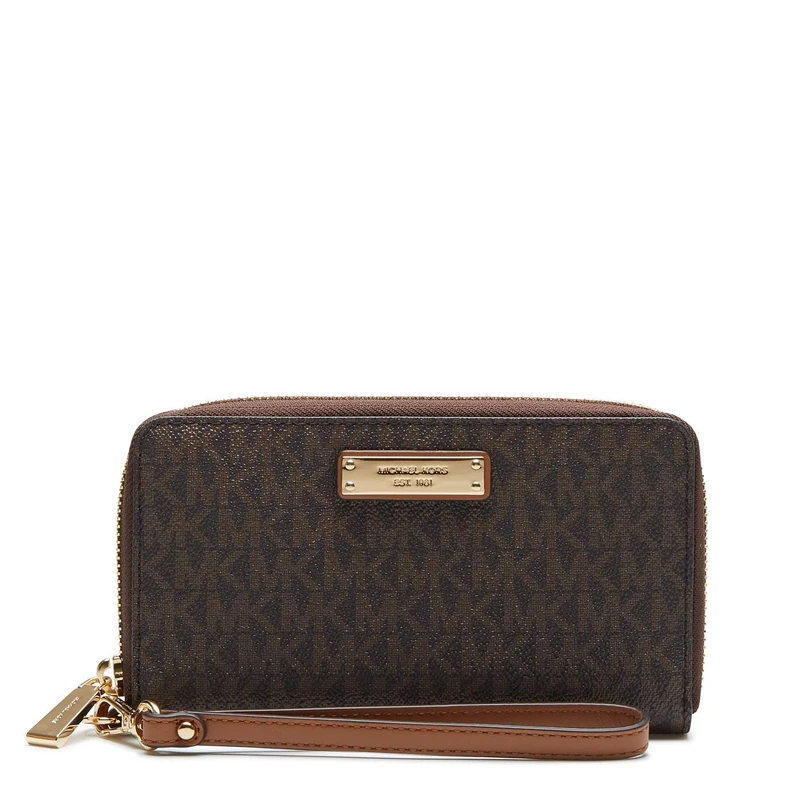 Michael Kors Women's Jet Set LG Flat MF PHN CASE, Brown, Einheitsgröße - Image 1