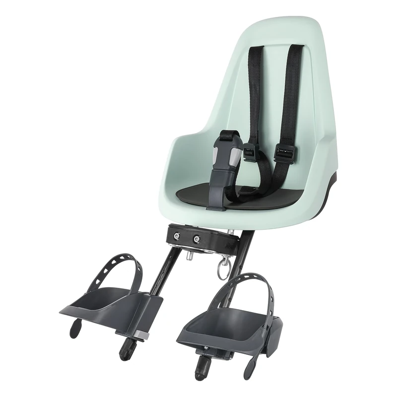 BOBIKE 8012500003 Go Mini Front Bike Seat for Babies and Toddlers for Steering Tube – Safe, Adjustable, Comfortable and Stylish for Babies 9 Months to 3 Years, Up to 15kg, Mint Marshmallow