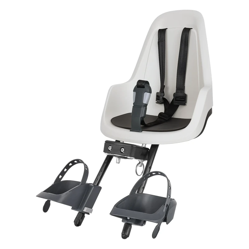 BOBIKE 8012500002 Go Mini Front Bike Seat for Babies and Toddlers for Steering Tube – Safe, Adjustable, Comfortable and Stylish for Babies 9 Months to 3 Years, Up to 15kg, Vanilla Cupcake