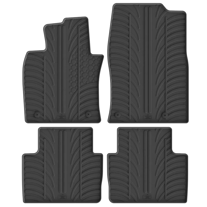 Gledring Set of rubber mats compatible with Mazda CX-30 8/2019 (T profile 4 pieces + mounting clips)