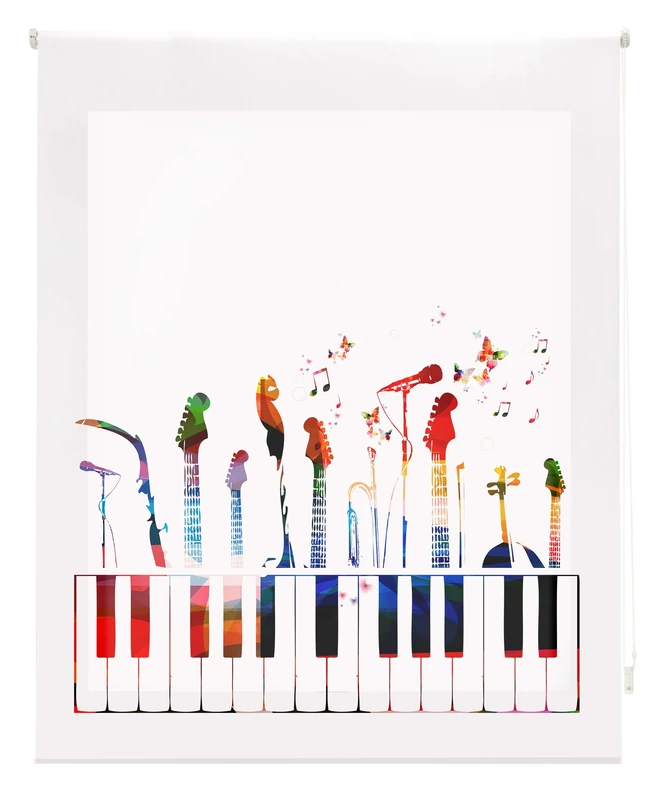 Blindecor Translucent Roller Blind 90 x 180 cm multicoloured