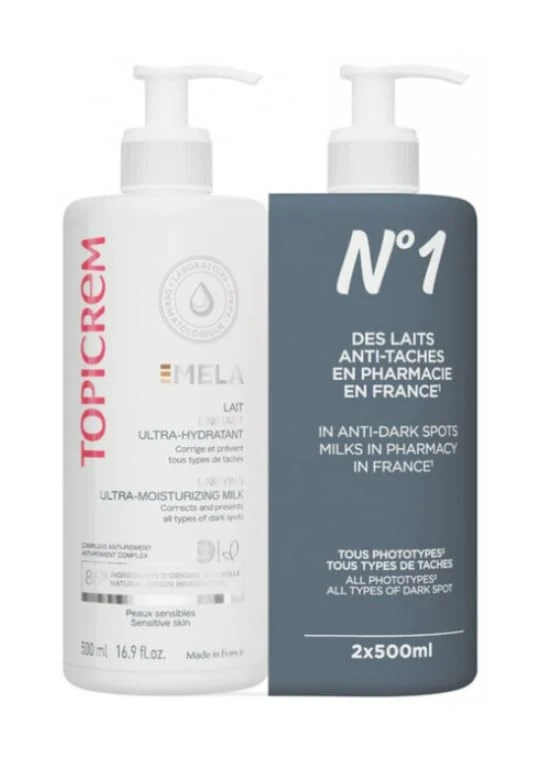 Topicrem MELA Unifying Ultra-Moisturizing Milk 2 x 500ml