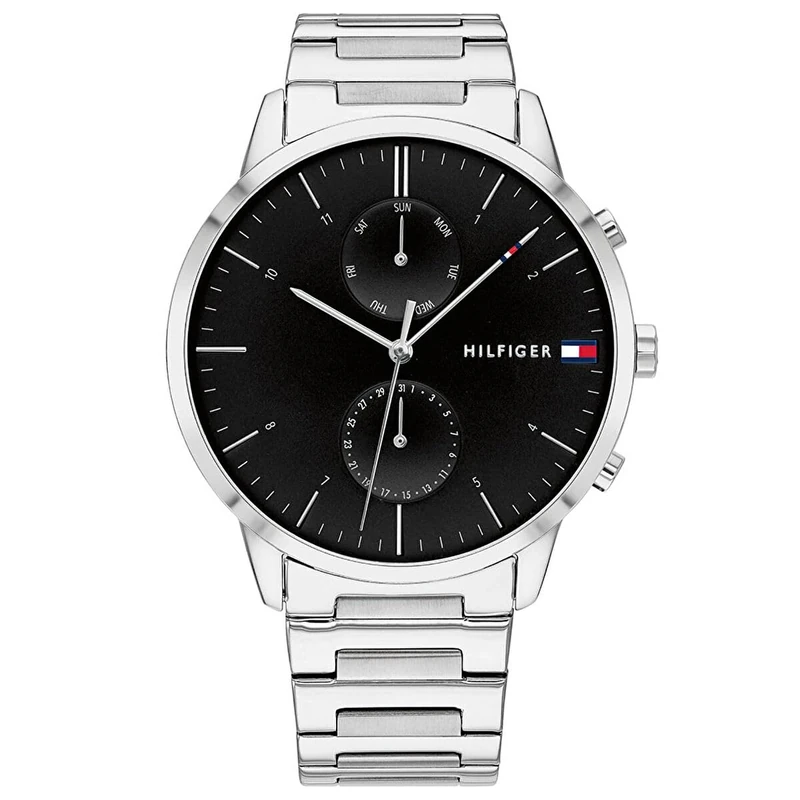 Tommy Hilfiger Analogue Multifunction Quartz Watch for Men with Silver Stainless Steel Bracelet - 1710407
