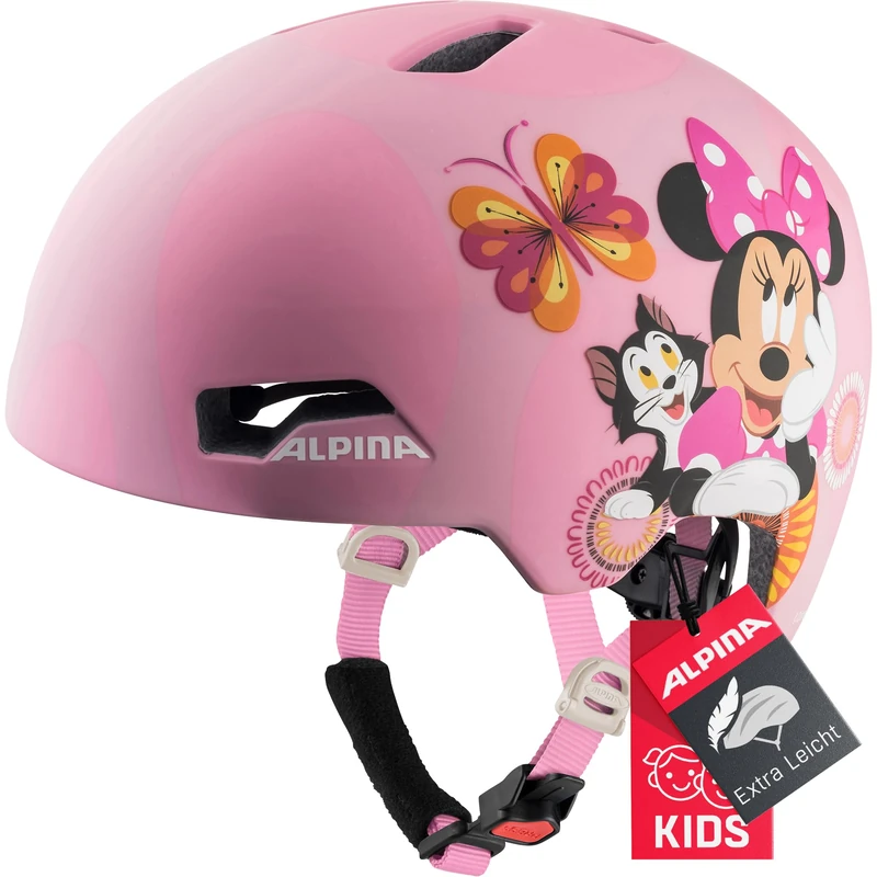 ALPINA Unisex - Children, HACKNEY DISNEY cycling helmet, Minnie Mouse, 51-56 cm