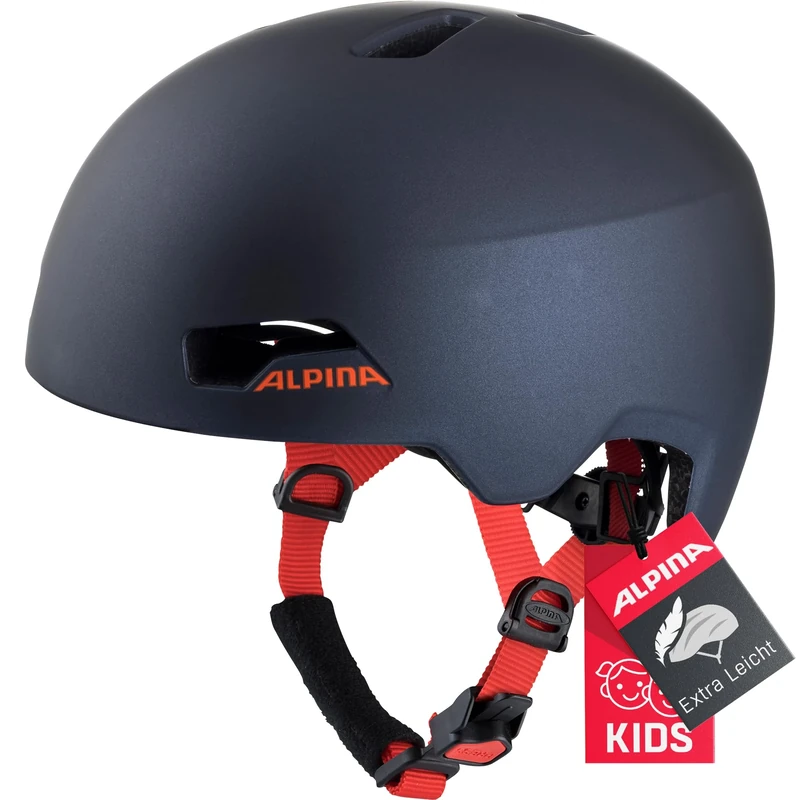 ALPINA Unisex - Children, HACKNEY cycling helmet, indigo matt, 51-56 cm