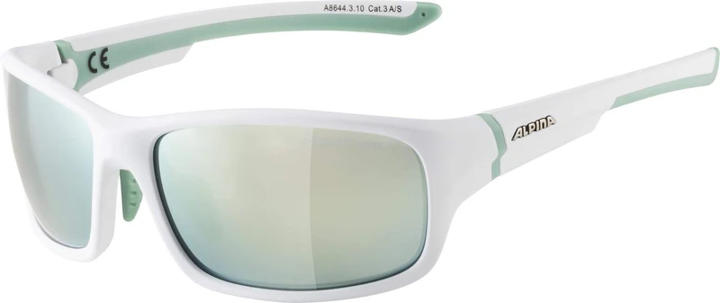 ALPINA Unisex - Adult, LYRON S sports glasses, white-pistachio matt, One Size