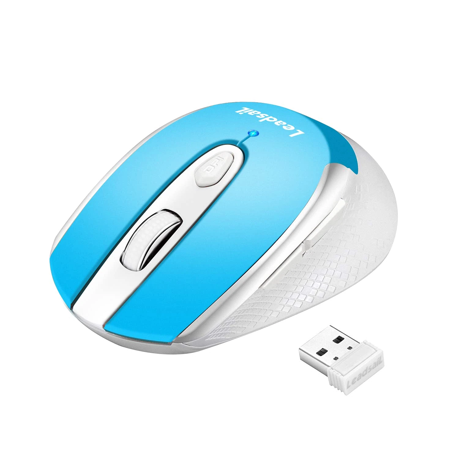Wireless Mouse for Laptop Silent Cordless USB Mouse Wireless Optical Computer Mouse, 6 Buttons, AA Battery Used,1600DPI with 3 Adjustable Levels for Windows 10/8/7/XP/Mac/Macbook Pro/Air/HP/Acer