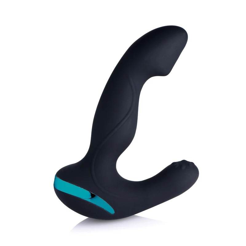 XR Brands Mega Maverick 10X Rotating Vibrating Prostate Stimulator - Black