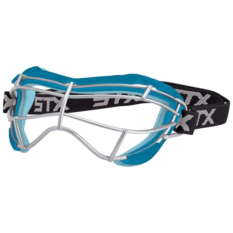 STX Lacrosse Focus-S Goggle, Capri/Ice Blue - Image 1
