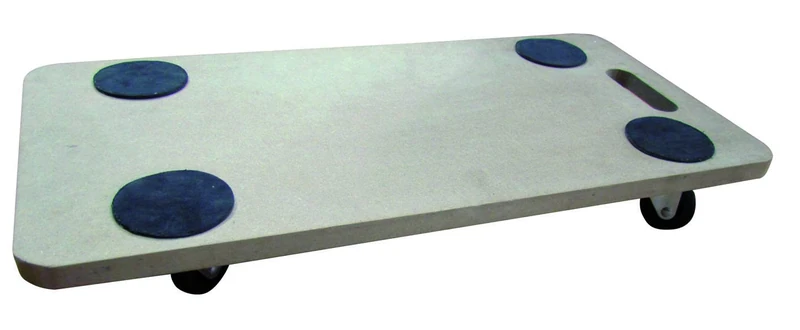 Tec Hit 175120 Wooden Rolling Tray 250 kg with Handle - Image 1