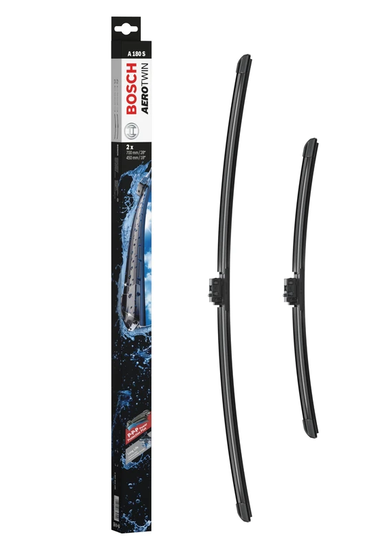 Bosch Wiper Blade Aerotwin A180S, Length: 700mm/450mm − Set of Front Wiper Blades
