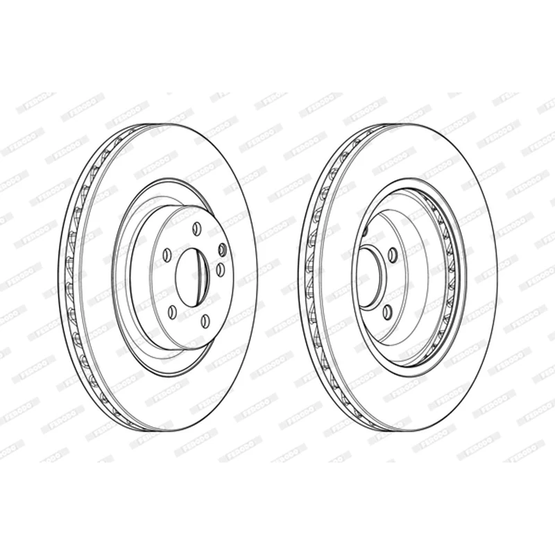 FERODO BRAKE DISC | DDF1905C-1 | FRONT | FOR MERCEDES-BENZ CLS 2004-2011 | OE-MATCHING QUALITY | SMOOTH & QUIET PERFORMANCE