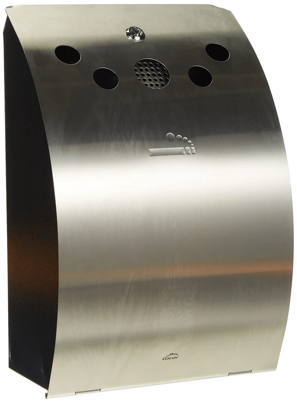 Lacor 63341 63341 Wall Ashtray, Stainless Steel, 18/10 Steel