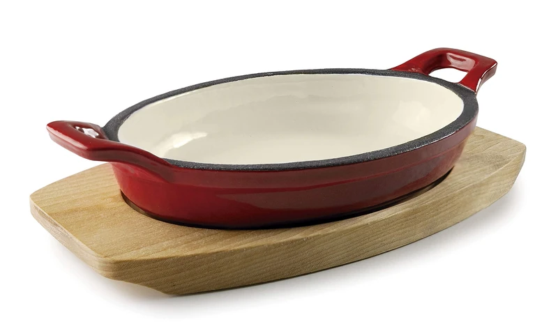 Lacor 25850 25850-Oval Casserole, Red Gradient, 21 x 15 cm, Aluminium