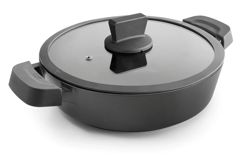 LACOR - Lunch Box with lid Titanium pro with Non-Stick, Aluminium, 36 cm