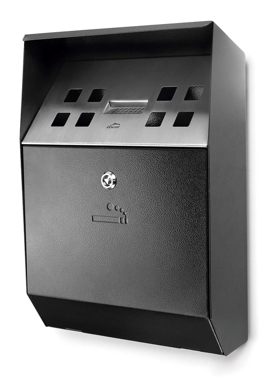 Lacor 63342 Ashtray Wall Black, Stainless Steel 18/10